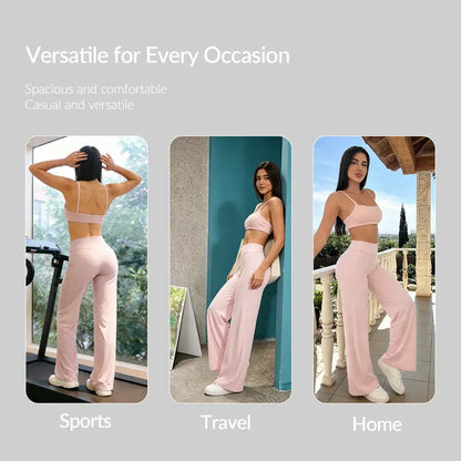 3-Pack Everyday Wide-Leg Pants – High-Waisted & Comfortable